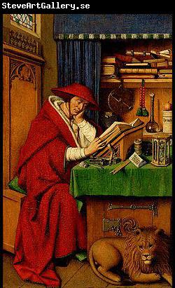 Jan Van Eyck Saint Jerome in His Study